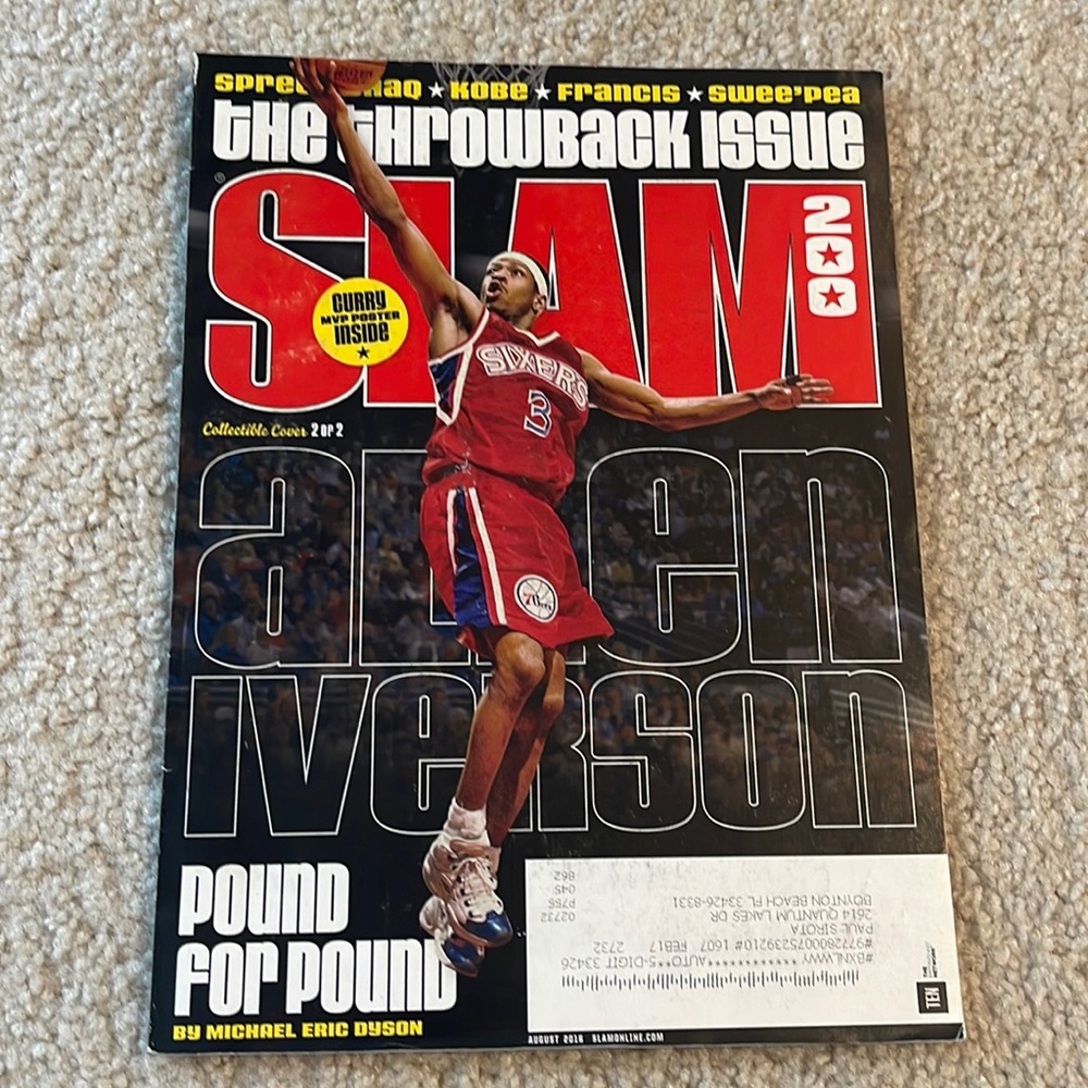 SLAM Magazine Collectible Cover 2 of 2 Allen Iverson Kobe Bryant Inside